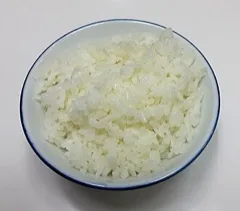 A bowl of cooked white rice