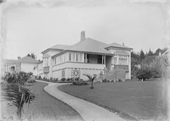 A single-family house with a front garden and pathway