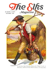 The illustrated cover of a vintage magazine