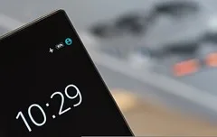 A smartphone screen showing the time